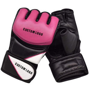 ถุงมือหนัง MMA ครึ่งนิ้วแบบกำหนดเองพร้อมการป้องกันข้อนิ้วสำหรับการต่อสู้และการต่อสู้แบบ UFC - Product Image 1