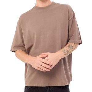 Camiseta de algodón grueso de 220 g/m², estilo streetwear, hombros caídos, corte holgado, personalizable con serigrafía, para hombre. - Product Image 1