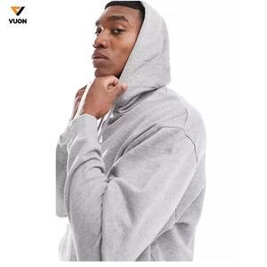 Pulls à capuche surdimensionnés et lourds en coton 100% pour hommes, style à capuche épais de luxe avec techniques brodées pour la saison d'automne - Product Image 4