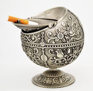 Modern design <b>Ashtray</b> Home Office Hotel Bar Bowl Wood & Metal <b>Ashtray</b> accessories Square Shape Brown Color Accessories <b>ashtray</b> - Product Image 5