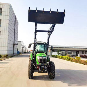 Used Farm Tractor 50HP 60HP 70HP Chinese Engine 4WD Wheel Agricultural <b>Machine</b> Tractor With Enclosed Cabin - Product Image 2
