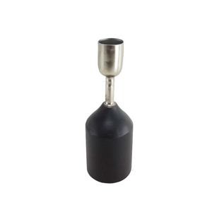 Silver and <b>Black</b> Coated Decorative Metal Taper Candle <b>Holder</b> for Home & Wedding Tableware Decoration <b>Candlestick</b> <b>Holders</b> - Product Image 2