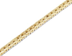 Bracelet en or 10 carats avec diamants de laboratoire, style tennis élégant, idéal pour toutes les occasions - Product Image 5
