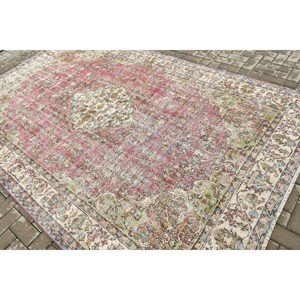Vintage Oversize Rug, 6.6x12.7 ft Turkish Rug, <b>Red</b> <b>Wool</b> Rug - Product Image 4