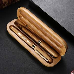 Ensemble de stylos en palissandre personnalisés-Stylos en bois avec logo personnalisé pour cadeaux d'entreprise - Product Image 1