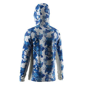 Sweat à capuche de pêche en plein air personnalisé de haute qualité fabriqué en usine polyester imperméable vente en gros vêtements de pêche pour hommes sweats à capuche - Product Image 2