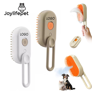 Hot bán 3 trong 1 vật nuôi có thể sạc lại ướt át tóc Remover bàn chải Silicone vật nuôi chải chuốt bàn chải mèo tự làm sạch Lược tắm bàn chải - Product Image 1