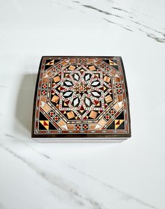 Traditional Artisan Crafted Wooden Mother Pearl Inlay Engraved <b>Floral</b> Design Customizable Shape Jewelry <b>Box</b> Luxury Decorative - Product Image 2