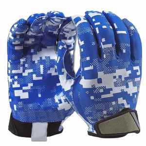 Los mejores guantes deportivos impresos con logotipo personalizado Receptor de fútbol americano con empuñaduras transpirables Uniforme deportivo - Product Image 2