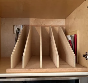 Diviseur vertical pour plateau et plaque de cuisson (bois rainuré) - Product Image 5