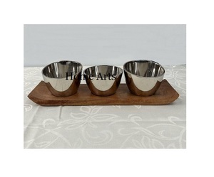 Bol à chocolat en aluminium couleur argent et or, forme personnalisée, qualité supérieure, par Home Arts - Product Image 6