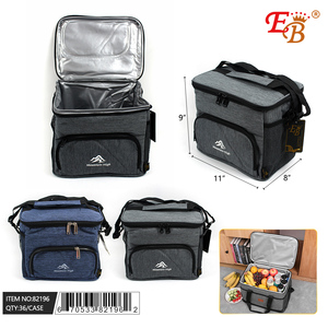 Borsa termica da 11 \ "isolata in poliestere con chiusura a cerniera PEVA fodera impermeabile per cibo da Picnic Outdoor-36PCS/CS - Product Image 1