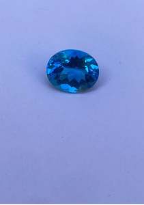 Topacio Azul Natural, Piedra Suelta al por Mayor, Gema Premium de 5.95 Quilates, 10x12mm para Exportación - Product Image 6