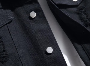 Veste en jean printemps automne pour hommes, veste de travail grande taille, manteau en jean, mode, vente en gros d'usine, vestes en jean bleues unisexes - Product Image 3