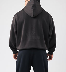 Sweat-shirt à capuche 100% coton pour homme 500GSM Heavyweight Winter Hoodie Oversized Quick Dry Breathable Design Custom Set - Product Image 6