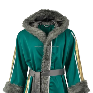 Fabricante de batas de boxeo con logotipo personalizado, proveedor de ropa de boxeo premium con capucha de satén para el ring. - Product Image 2