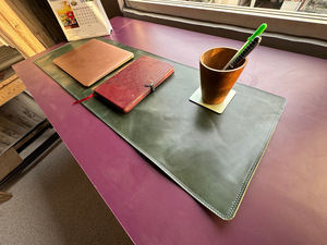 Tapis de bureau de luxe en cuir véritable de qualité supérieure, fait à la main, anti-odeurs, résistant, surface antidérapante, moderne, LDM-0108 - Product Image 2