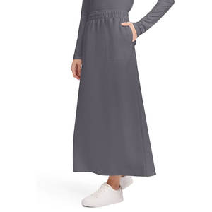 Material duradero Scrub Faldas Más vendidos Bajo MOQ Scrub Faldas Color personalizado Precio barato Scrub Falda hecha en Pakistán - Product Image 3