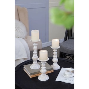 Juego de 3 Portavelas de Madera para Decoración de Eventos, Exhibición de Mesa, Decoración de Fiestas, Bodas y Celebraciones, Estilo Indio - Product Image 2