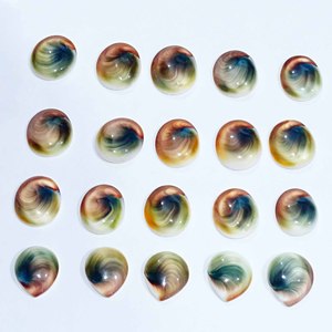 Calidad Natural Shiva Eye Loose Gemstone Cabochon Loose Gemstone Venta al por mayor Lot Mix Shape and Fine Gemstone Use Fabricación de joyas - Product Image 3