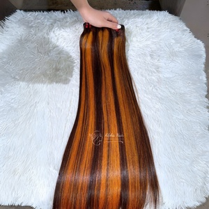 Hot Premium Quality Raw Vietnamese Highlight peluca Super sedoso hueso liso extensiones de cabello liso envío rápido vendedores de cabello - Product Image 2
