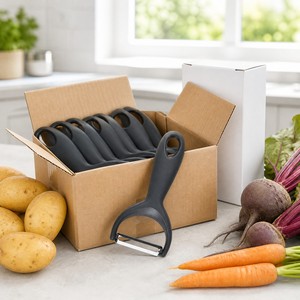 Pelador <span class=keywords><strong>de</strong></span> Verduras en Forma <span class=keywords><strong>de</strong></span> Y <span class=keywords><strong>de</strong></span> Acero Inoxidable con Mango Gris, Utensilio <span class=keywords><strong>de</strong></span> Cocina para Verduras <span class=keywords><strong>de</strong></span> Raíz, Preparación Casera, Venta al por Mayor - Product Image 1