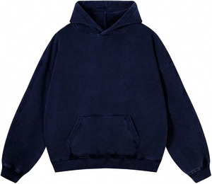 Nouvel Arrivage – Sweat à Capuche Oversize en Coton Mélangé Effet Vieilli, Teinture Tie-Dye, en Molleton Bouclette, Zippé, Délavé à l'Acide, Effet Soleil Décoloré - Product Image 6