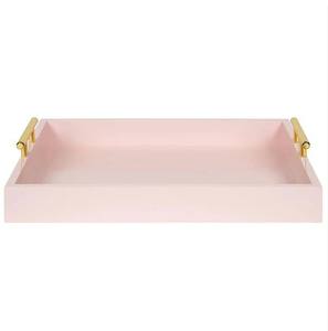 Plateau de service en bois avec poignées métalliques, design luxueux et élégant, compatible lave-vaisselle, écologique, pour une décoration festive traditionnelle - Product Image 5