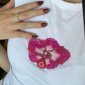 Luxury Handmade Embroidery for Beaded Keychain and Bag Charm Accessories Seed Beads Car <b>Keyring</b> in Green by glowin fashion - Product Image 1