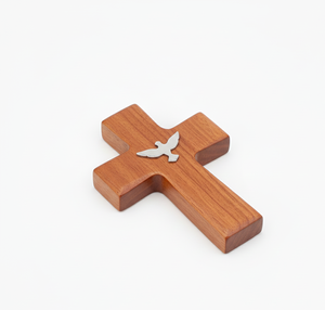 Decoración de Pared con Cruz Cristiana de Madera Natural de Alta Calidad, Decoración Religiosa Rústica para el Hogar y la Capilla - Product Image 1