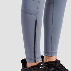Leggings de sport taille haute Ignite Fit respirants XS avec fermeture élastique à la taille gris clair pour l'entraînement et le sport - Product Image 5