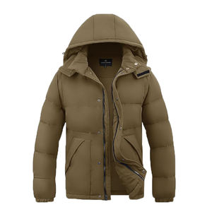 2015 nouveau Style de mode hommes doudoune prix de gros veste d'hiver manteau pour hommes et femmes manches zippées - Product Image 4