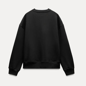 เสื้อกันหนาวไซส์ใหญ่พิเศษสำหรับทุกเพศเสื้อกันหนาวขนแกะ/ลำลองสำหรับสตรีทแวร์คอกลมเปิดไหล่ตกสำหรับผู้หญิง2025 - Product Image 2