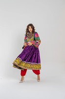 Vestido Afgano Kuchi para Mujer, para Bodas y Fiestas, de Georgette y Seda, Corte Ajustado, Tallas y Colores Personalizados, Elegante, Musulmán, OEM