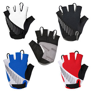 Venta al por mayor logotipo personalizado medio dedo guantes de ciclismo vendedor superior deportes al aire libre guantes de ciclismo para unisex - Product Image 1