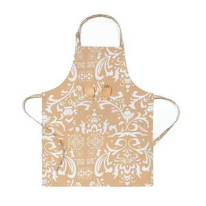 ผ้ากันเปื้อนผ้าฝ้าย100% พิมพ์ลายแขนกุดผ้าลินินใช้ซ้ำได้สำหรับทำความสะอาดร้านอาหารบ้านโรงแรม - Product Image 5