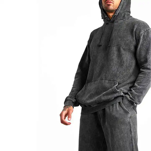 Meilleurs fabricants de vêtements au Pakistan pantalons évasés personnalisés délavés à l'acide vintage survêtement de jogging en coton imprimé et soufflé pour hommes - Product Image 3