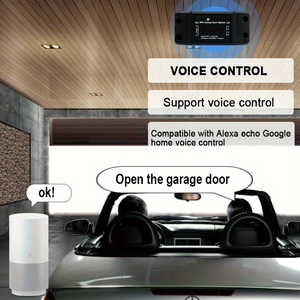 Controlador Inteligente para Puerta de Garaje Estilo Industrial MIXIYOU, Receptor WiFi RF433MHz, Control por Aplicación Alexa Home, con Sensor - Product Image 5