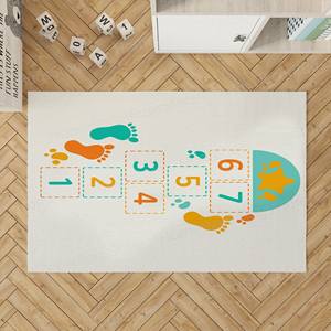 Hopscotch Pattern Kids <b>Rug</b>, Printed <b>Rug</b>, Custom, Personalized, Nursery,Luxury <b>Velvet</b> <b>Rug</b> - Product Image 4