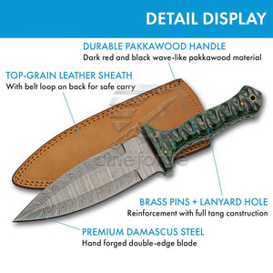 Couteaux de chasse légers à faible MOQ, couteaux de chasse à prix raisonnable, couteaux de chasse sur mesure - Product Image 2