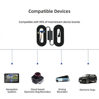 Kit de Cableado Personalizado con Logotipo Gratuito, Bajo MOQ, Cable Buck de 12V 24V a 5V 2A con Fusibles y Conectores, Cable de 3.5M para Cámara de Coche, Difusor de Aroma, GPS