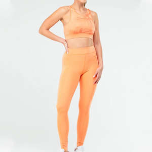 Conjunto Deportivo de 2 Piezas Ajustado para Mujer, Leggings de Yoga, Sujetador Deportivo Ajustable, Ropa Deportiva, Conjunto de Leggings - Product Image 1