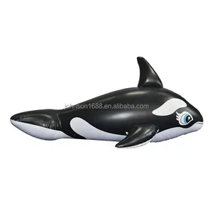 Pvc nhà máy bán buôn mùa hè nước hồ bơi nổi cho trẻ em và người lớn <span class=keywords><strong>Inflatable</strong></span> Cá voi dolphir đi xe trên - Product Image 5