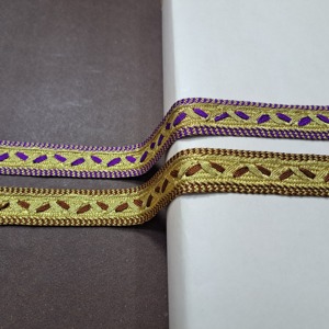 El mejor precio para el recorte de encaje trenzado de poliéster de diseño colorido más vendido para prendas trenzadas decorativas DIY - Product Image 3