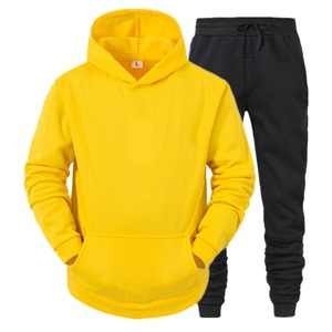Haute qualité hiver hommes grande taille personnalisé deux pièces survêtement Jogging ensemble respirant entraînement Fitness porter - Product Image 5