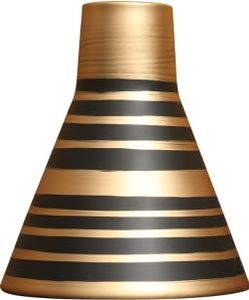 Vase à fleurs en fer électroplaqué or et noir Acube Industries, taille personnalisée, décoration minimaliste pour la maison, mariage, salon - Product Image 3