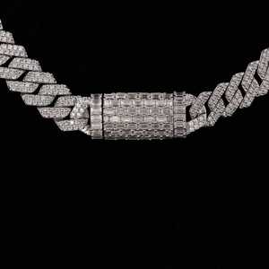 Collar de Cadena Cubana de Lujo con Moissanita de 30 Quilates en Rodio, Joyería Ortodoxa de Estilo Hip Hop, Aspecto de Diamante VVS, Regalo para Fiestas, Plata de Ley - Product Image 3
