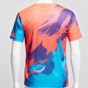 T-shirt de sport pour homme de haute qualité en gros, sublimation sportive, nouveau design, séchage rapide, respirant, écologique, maille entièrement imprimée - Product Image 3