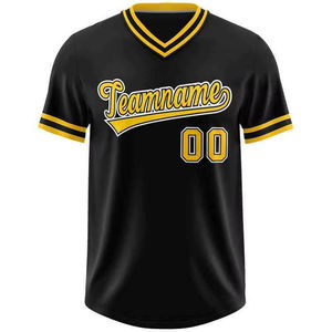 เสื้อเบสบอลคอวีแบบสั่งทำโลโก้ OEM พร้อมพิมพ์ลายแบบระเหิด สำหรับทีม 男女 ใส่ได้ คุณภาพสูง ขายส่ง - Product Image 6