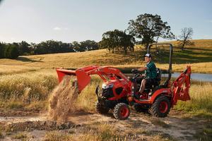 Venta caliente para LA525 Mini Tractor agrícola 2WD 45HP Motor diésel de 4 cilindros con componentes de núcleo de bomba Rueda y caja de cambios - Product Image 4